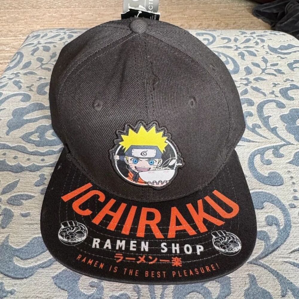 Naruto Shippuden Ichiraku Ramen Shop Snapback Hat NWT